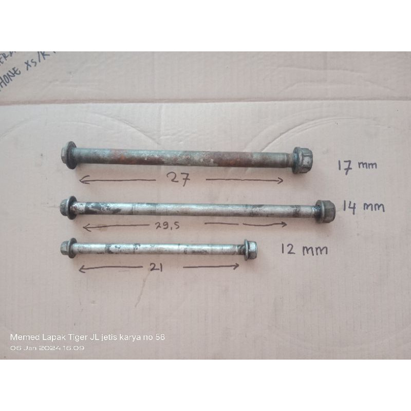 As roda depan tengah belakang tiger revo original copotan motor