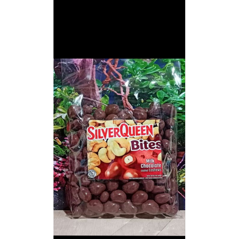 

Silver Queen bites chocolate