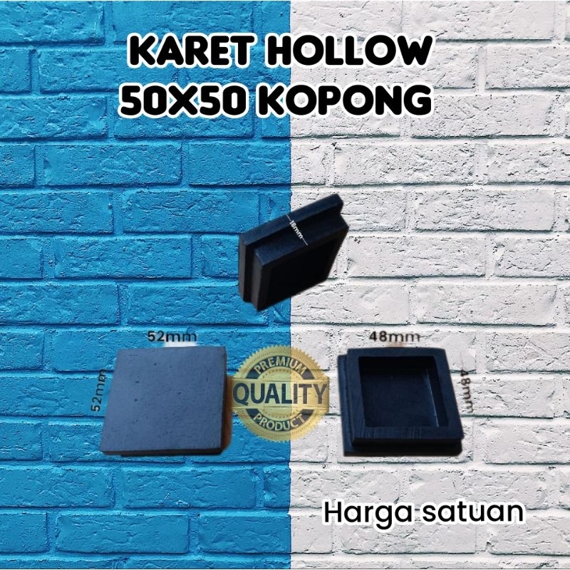 Karet Besi Hollow 5x5 Kopong / Karet Hollow 5x5