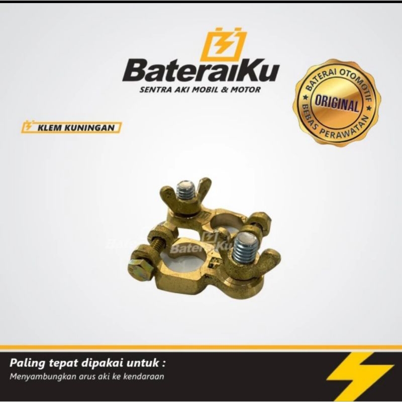 Aki Klem Kuningan Untuk Aki Genset, Mobil, Truk, dll