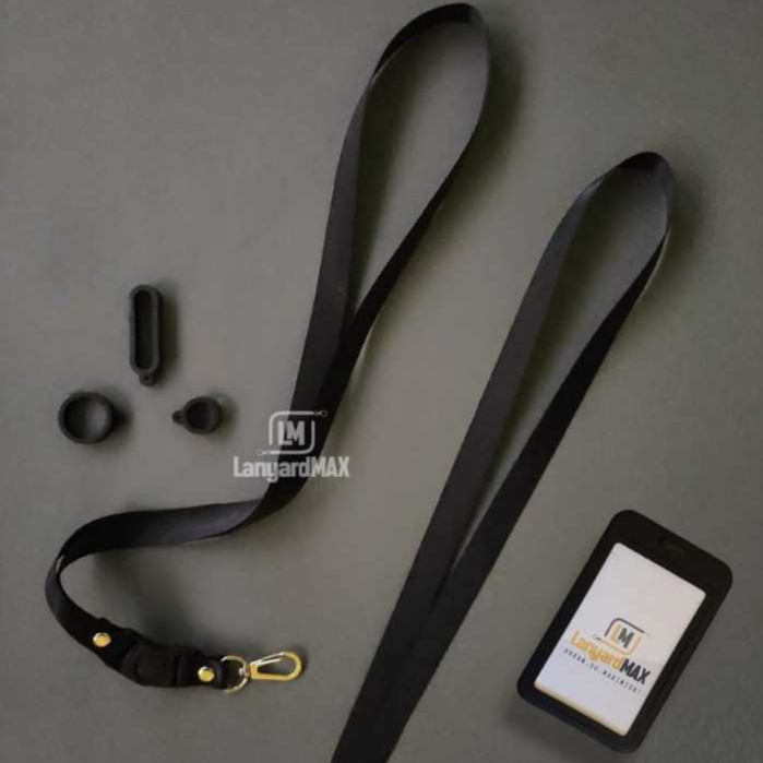 Lanyard Polos Hitam by LM