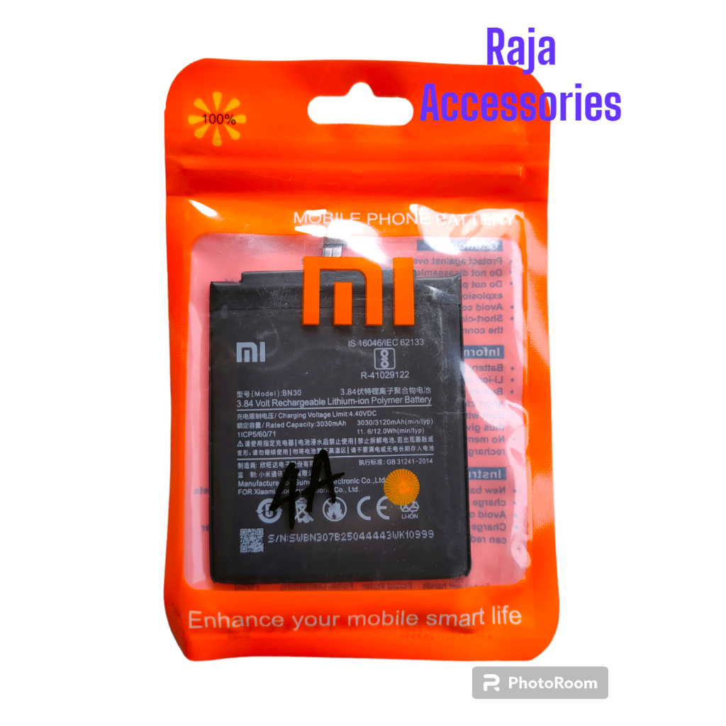 BATERAI XIAOMI BN30 BATERAI XIAOMI REDMI 4A ORIGINAL 100%
