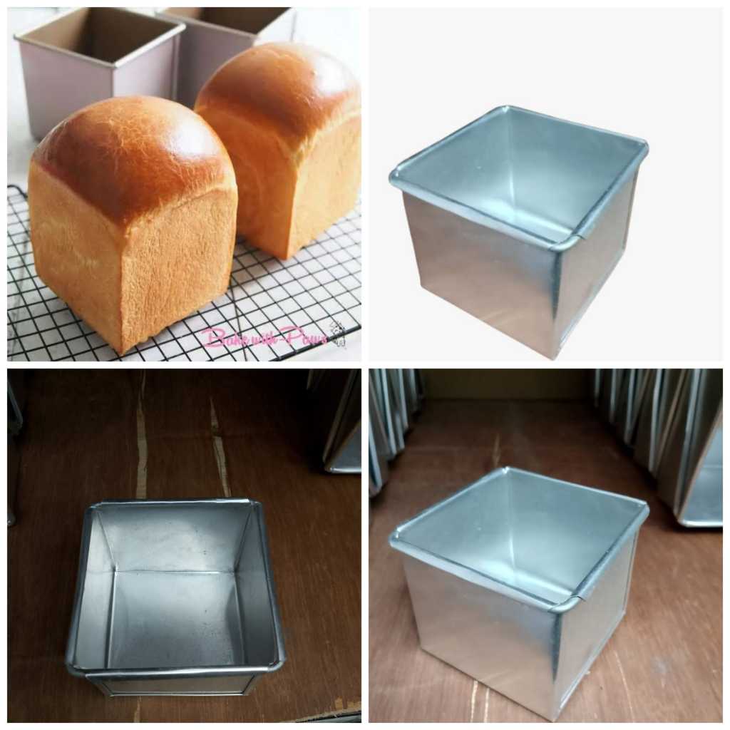 Loyang Bolu Mini / Loyang Kotak 8 x 8 x 7 CM / Loyang Bolu Kecil / Sponge Cake Pan