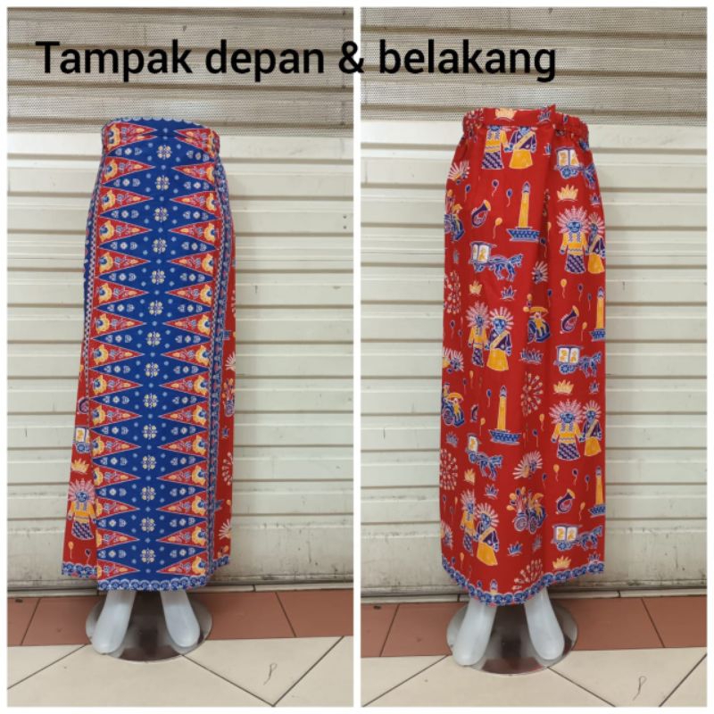 Terbaru Rok Tumpal Betawi Motif Ondel-ondel/ Rok Tumpal Adat/Rok Betawi