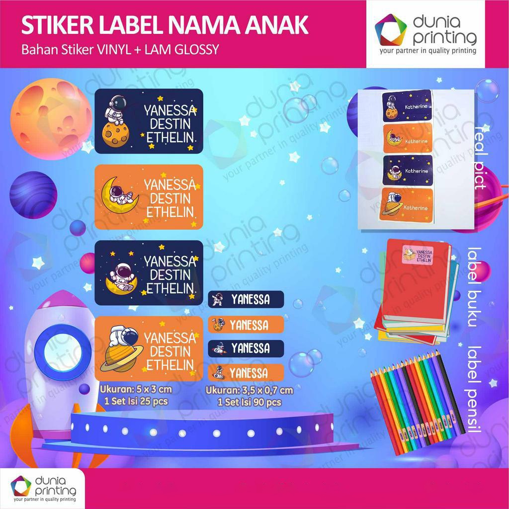 

Stiker Label buku + stiker pensil anti air - edisi 2 - School Tools