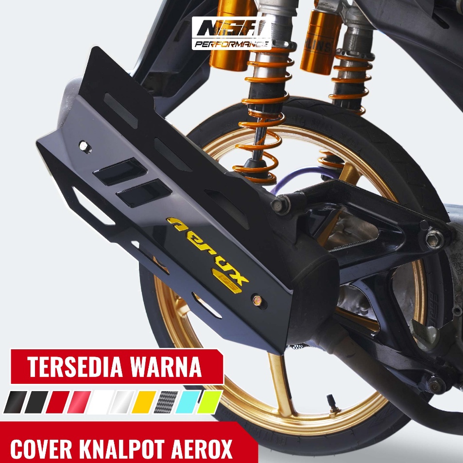 IVh COVER KNALPOT AEROX OLD DAN NEW TUTUP KNALPOT AEROX 155 TAMENG KNALPOT AEROX 155 OLD COVER KNALP