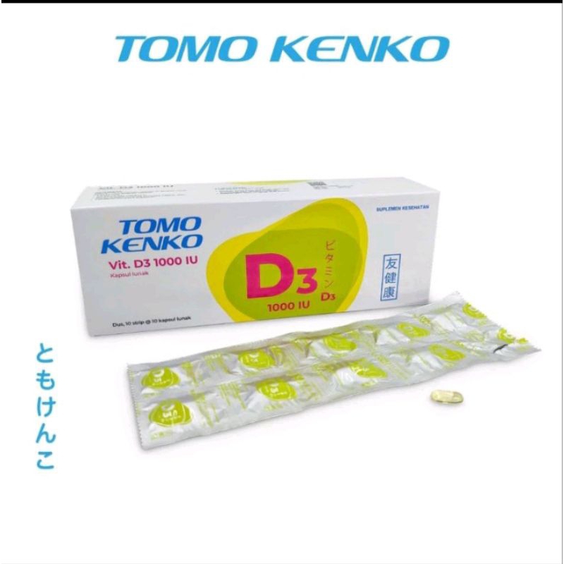 tomo kenko vitamin D 1000 kemasan strip