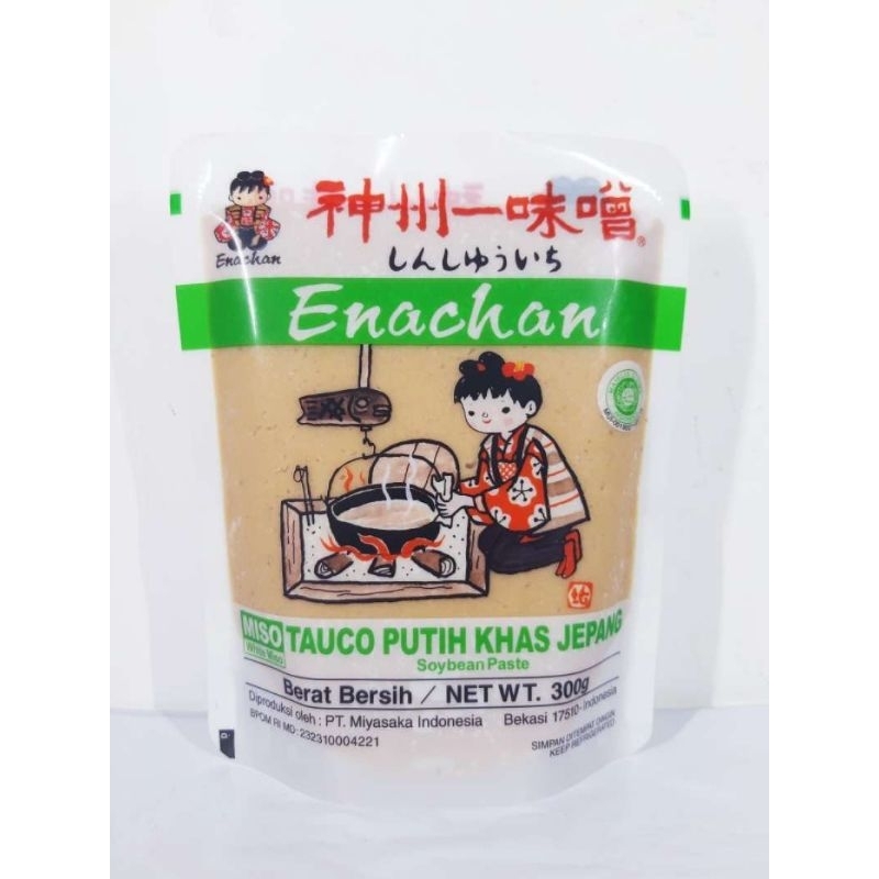 

Miso Halal Jepang Enachan || Japanese Enachan Shiro Miso Paste Halal | Tauco Putih Jepang Halal 300 gr