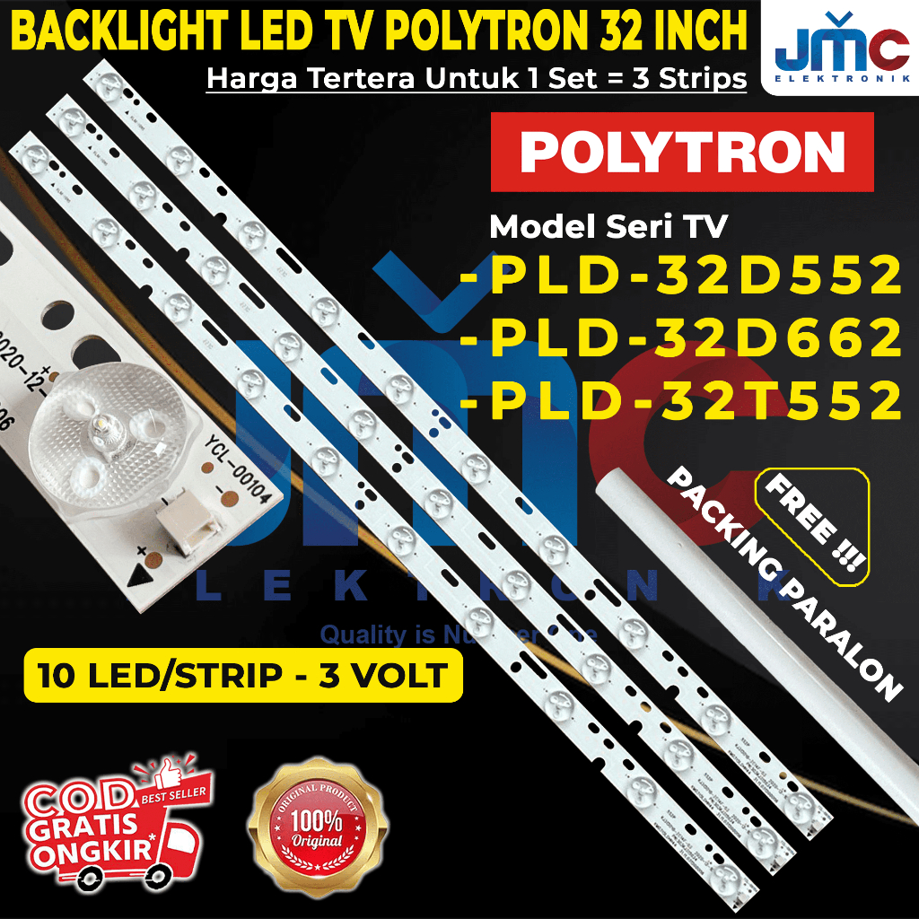 BACKLIGHT TV POLYTRON 32 Inch PLD-32D552 PLD-32T552 PLD-32D662