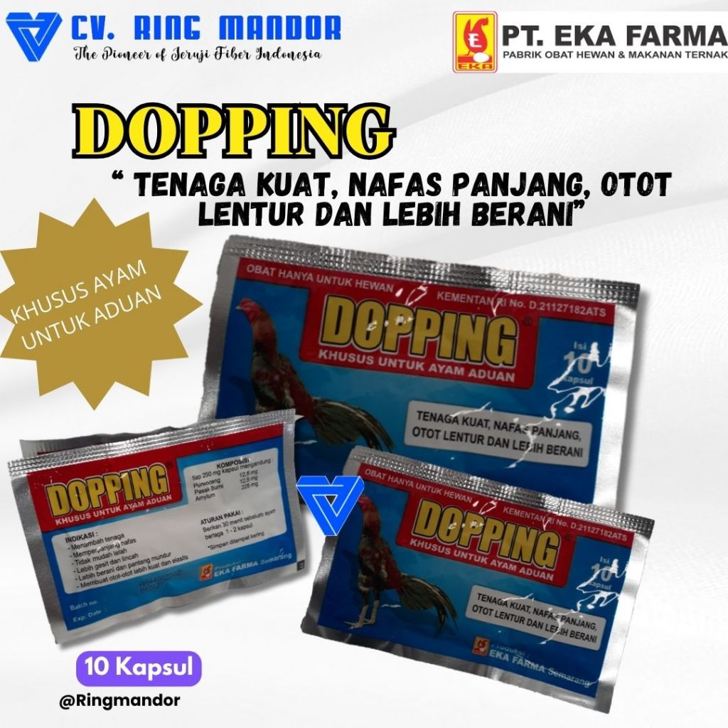 Dopping isi 10 kapsul Doping Eka farma Ayam Aduan