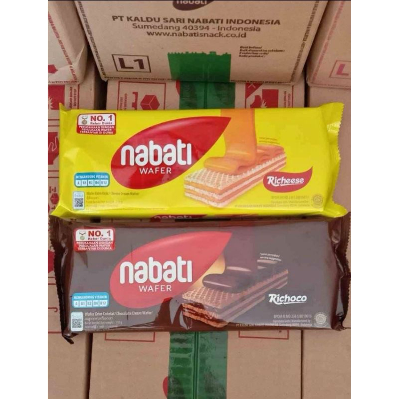 Nabati Wafer 1 Dus Isi 24pcs / Nabati Wafer L / Nabati Wafer Karton