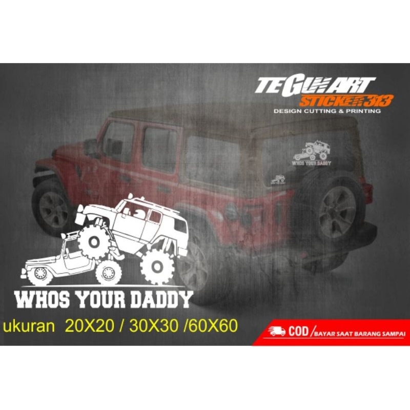 STICKER CUTTING JEEP 4X4 OFFROAD