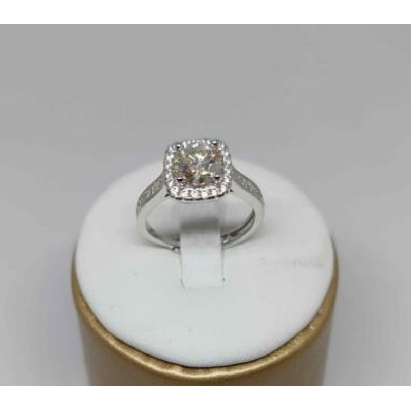 [Luxe Jewellery] 48-Cincin Moissanite Wanita 1 Carat Bersertifikat GRA