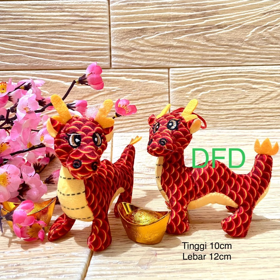 READY STOK] Boneka Naga Dragon Imlek 2024 / Dekorasi Hampers Hiasan Imlek CNY