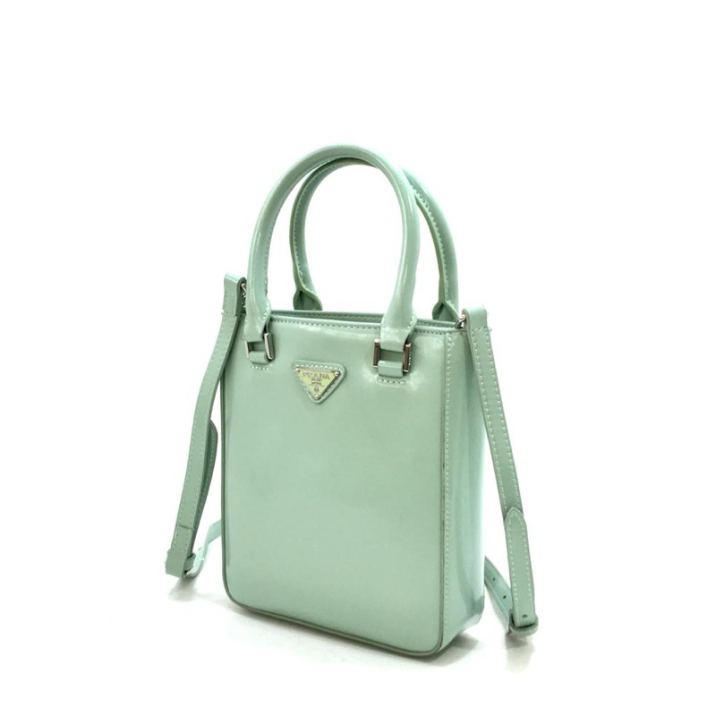 Prd Small Brushed Leather Tote