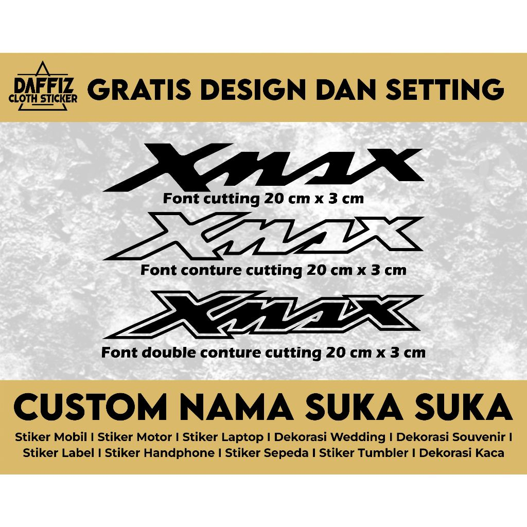 Stiker cutting XMAX