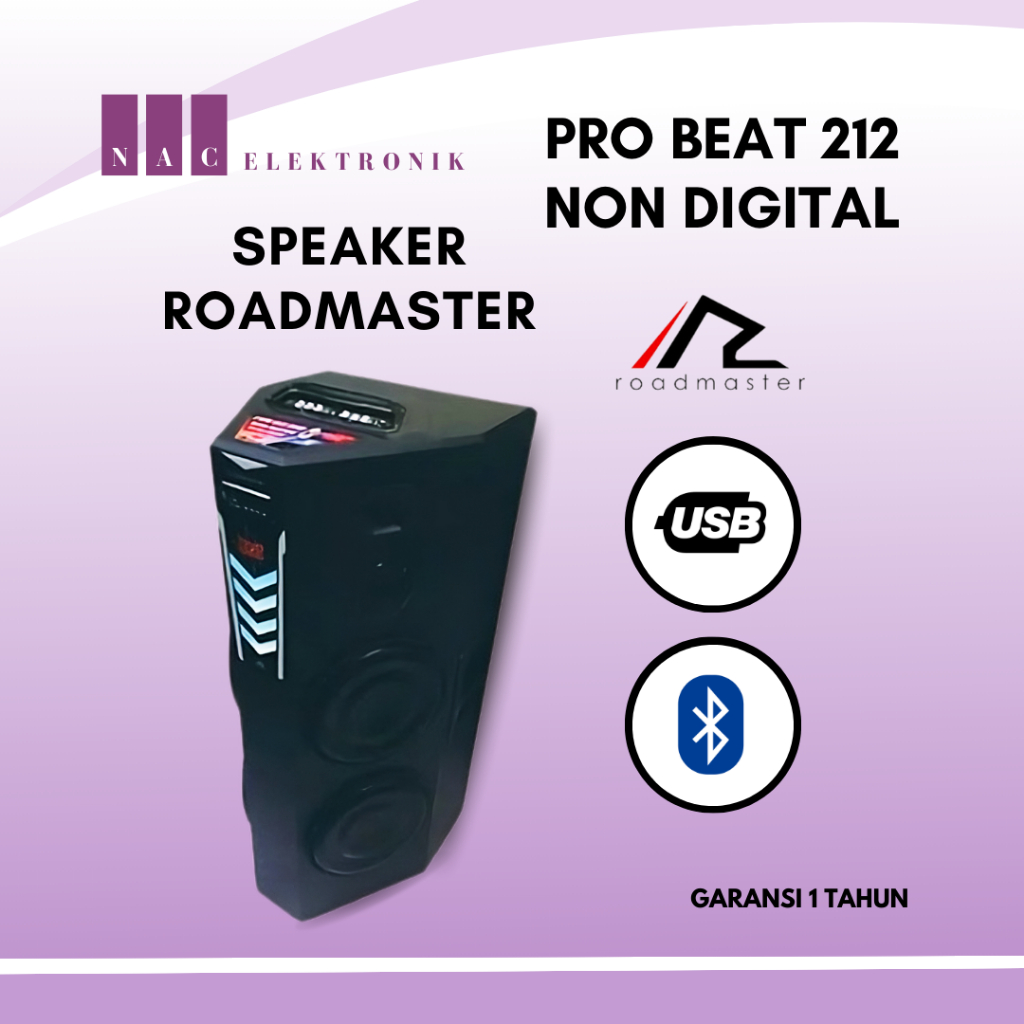 ROADMASTER SPEAKER AKTIF PRO BEAT 212 -  MANUAL SERIES Garansi resmi 1 Tahun