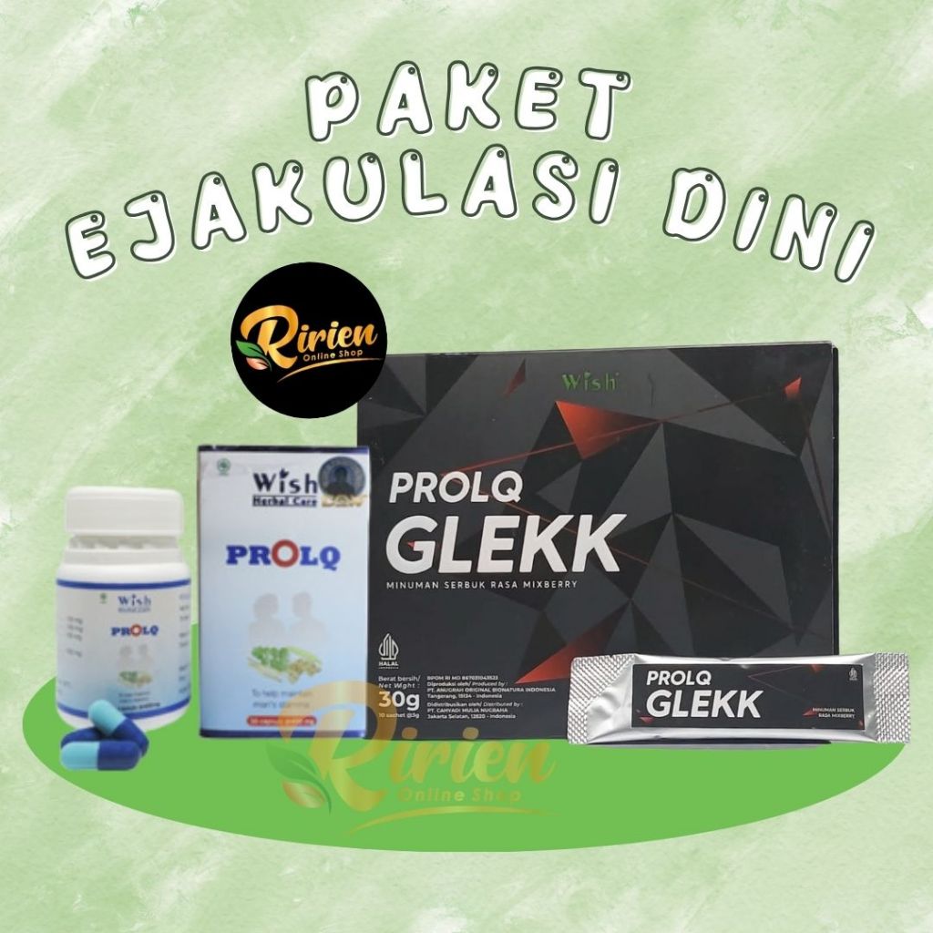 Wish Paket Pengobatan Ejakulasi ProLq Kapsul dan ProLq Glekk