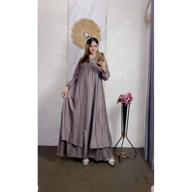 GAMIS ROMPI TEMPEL POLOS