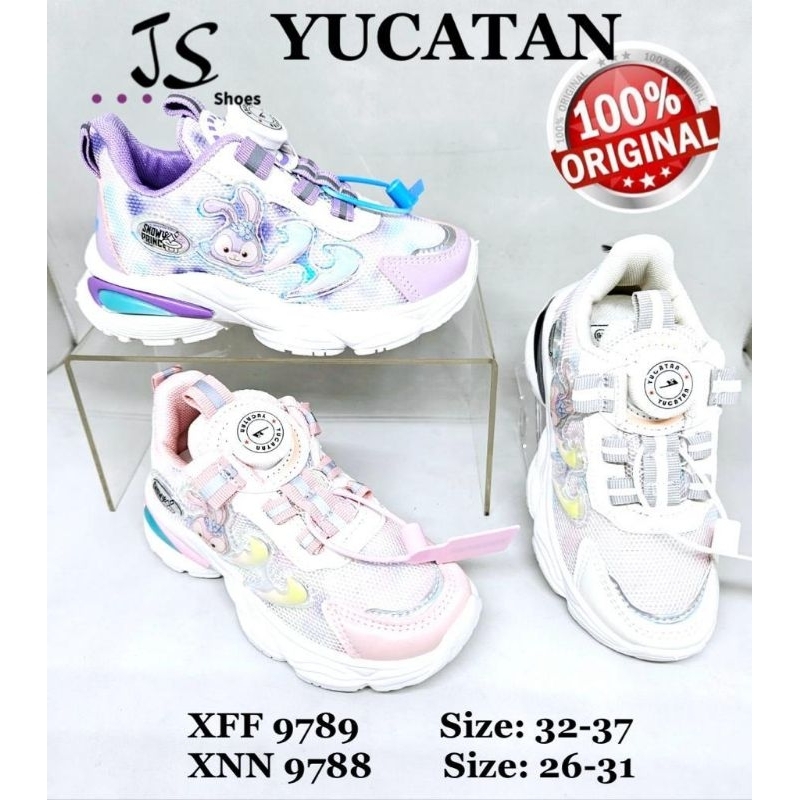 YUCATAN XNN 9788 XFF 9789 - SEPATU SNEAKERS KRETEK PUTAR ANAK MERK YUCATAN ORIGINAL