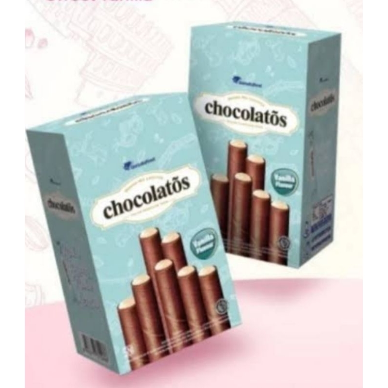 

CHOCOLATOS WAFER ROLL VANILLA FLAVOUR ISI 24 PCS **
