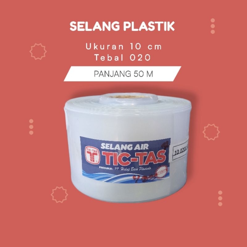 Selang Plastik 2 inch tebal 20 micron panjang 50 m