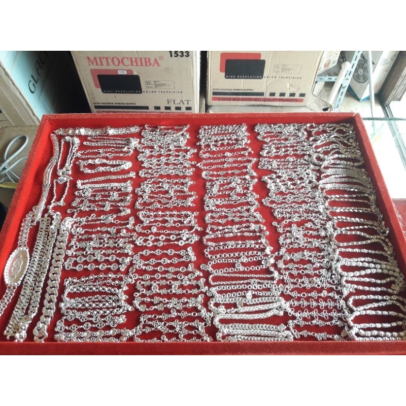 Gelang Tangan Perak asli Dewasa