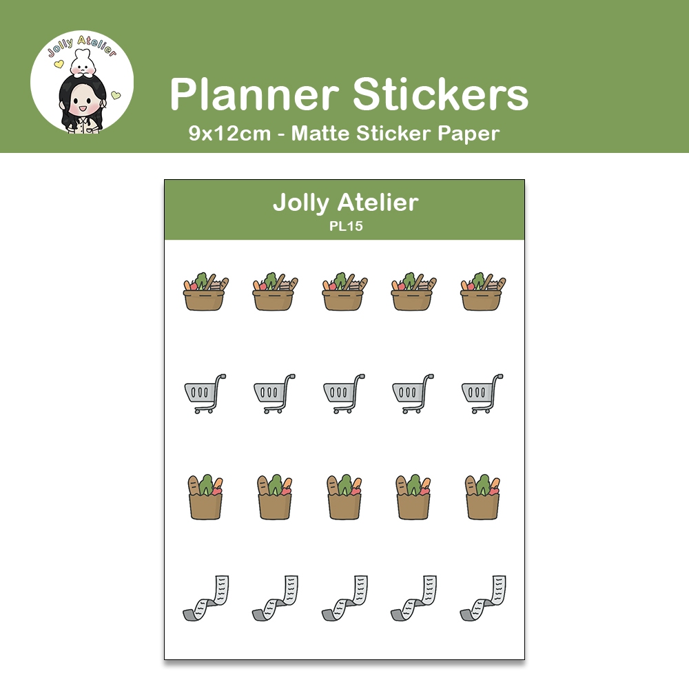 

Grocery Stickersheet | Planner Sticker [jollyatelier]