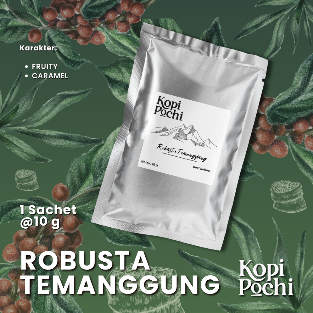 

Kopi Robusta Temanggung 1 Sachet 10 Gram