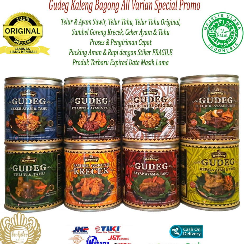 

Big Sale Gudeg Kaleng Bagong Khas Jogja All Varian Special Promo 3Gram Q77