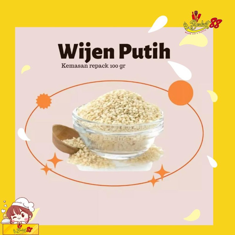 

Biji Wijen Putih Repack Timbangan ( 100GR, 250GR)