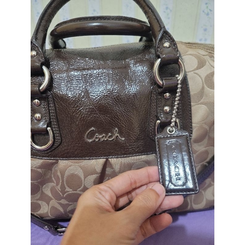 pre❤️ coach tote bag mix kanvas