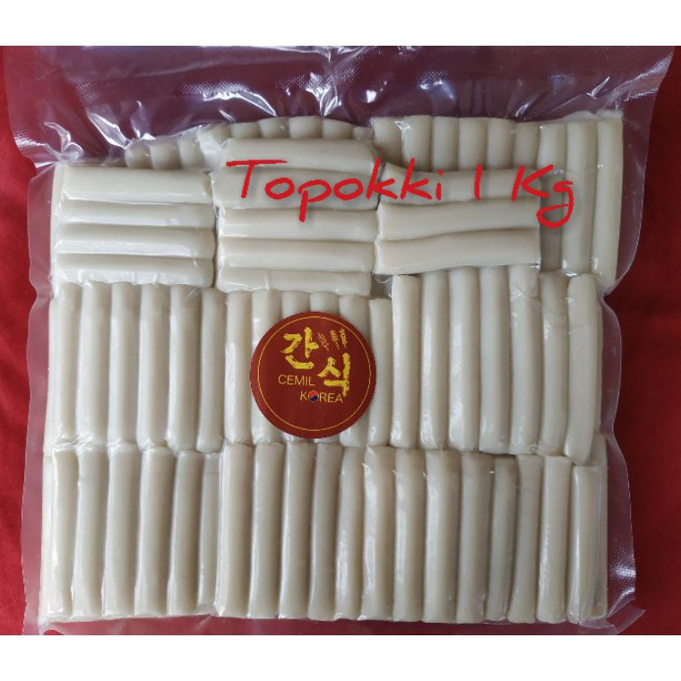 

VIRAL TOPOKI TOPPOKI TtEOKBOKKI TOPOKKI RICE CAKE 1KG MAKANANCEMILAN KOREA