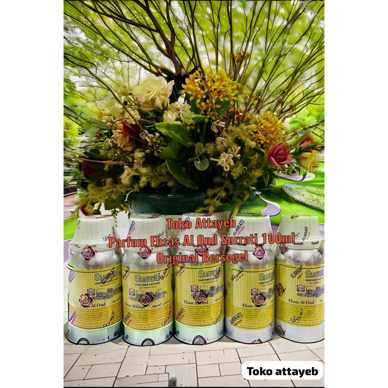Ehsas Al Oud Bibit Parfum Ehsas Al Oud Surrati 100ml Original Bersegel
