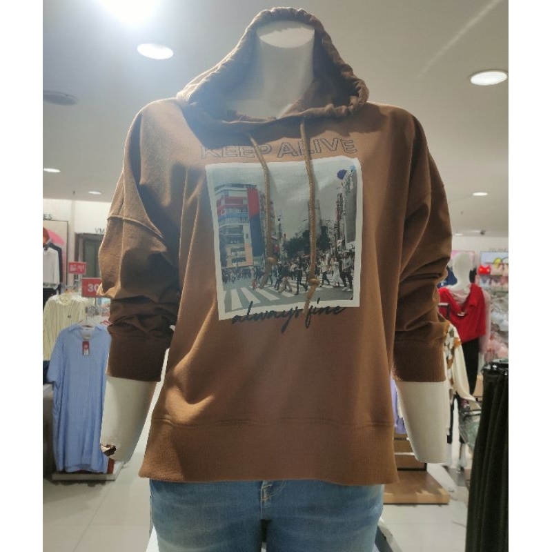 Hoodie wanita logo jeans original