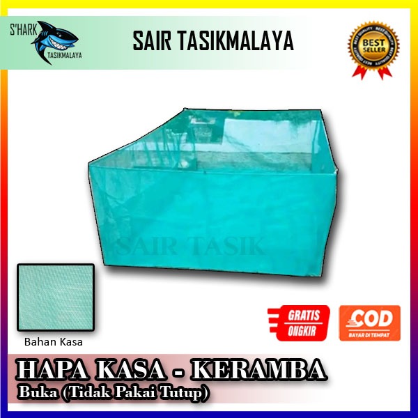 Keramba Ikan jaring apung wadah ikan waring kasa Buka (Tidak Pakai Tutup)