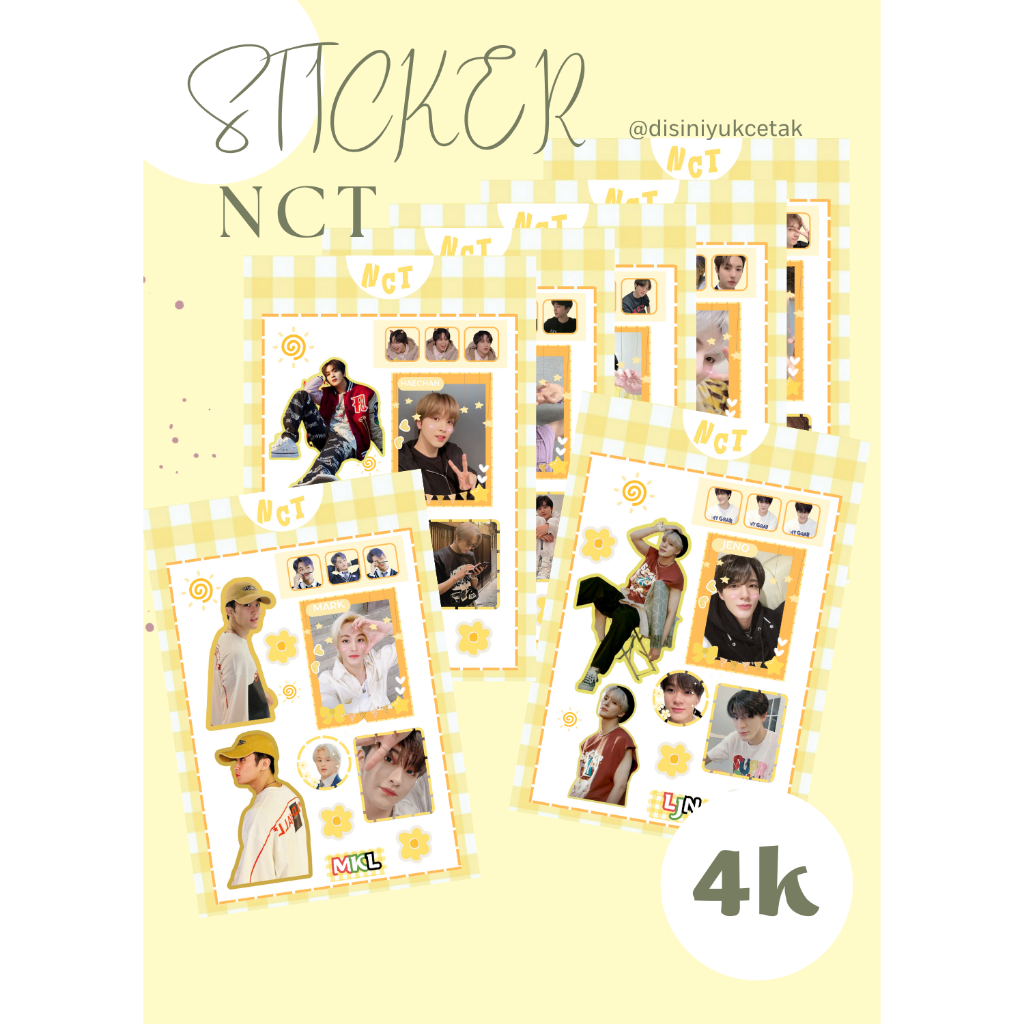 

STICKER KPOP NCT DREAM 9,5 cm x 14 cm 20PCS