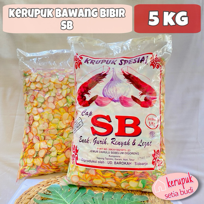 

KERUPUK BAWANG BIBIR MENTAH 1 BAL (5KG) KERUPUK SEBLAK