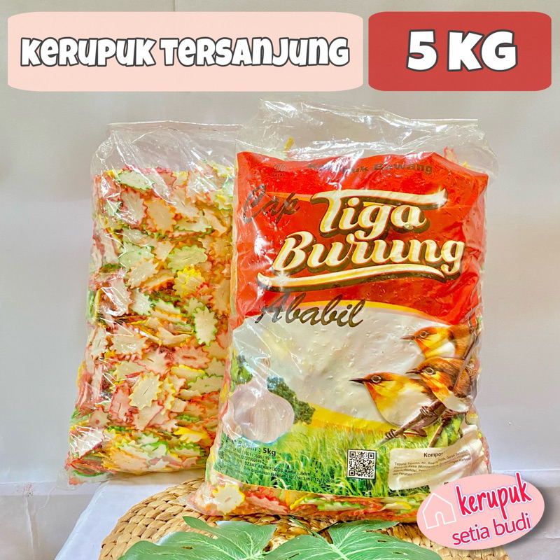 

KERUPUK BAWANG TERSANJUNG CAP TIGA BURUNG 1 BAL (5 KG)