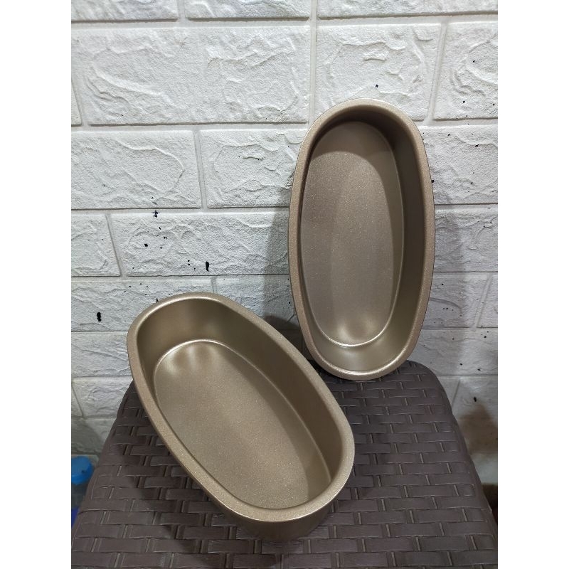 Loyang Kue Oval / Loyang Cheese Cake Oval / Loyang Kue Oval Tanpa Sambungan / Loyang Bolu /  Loyang 