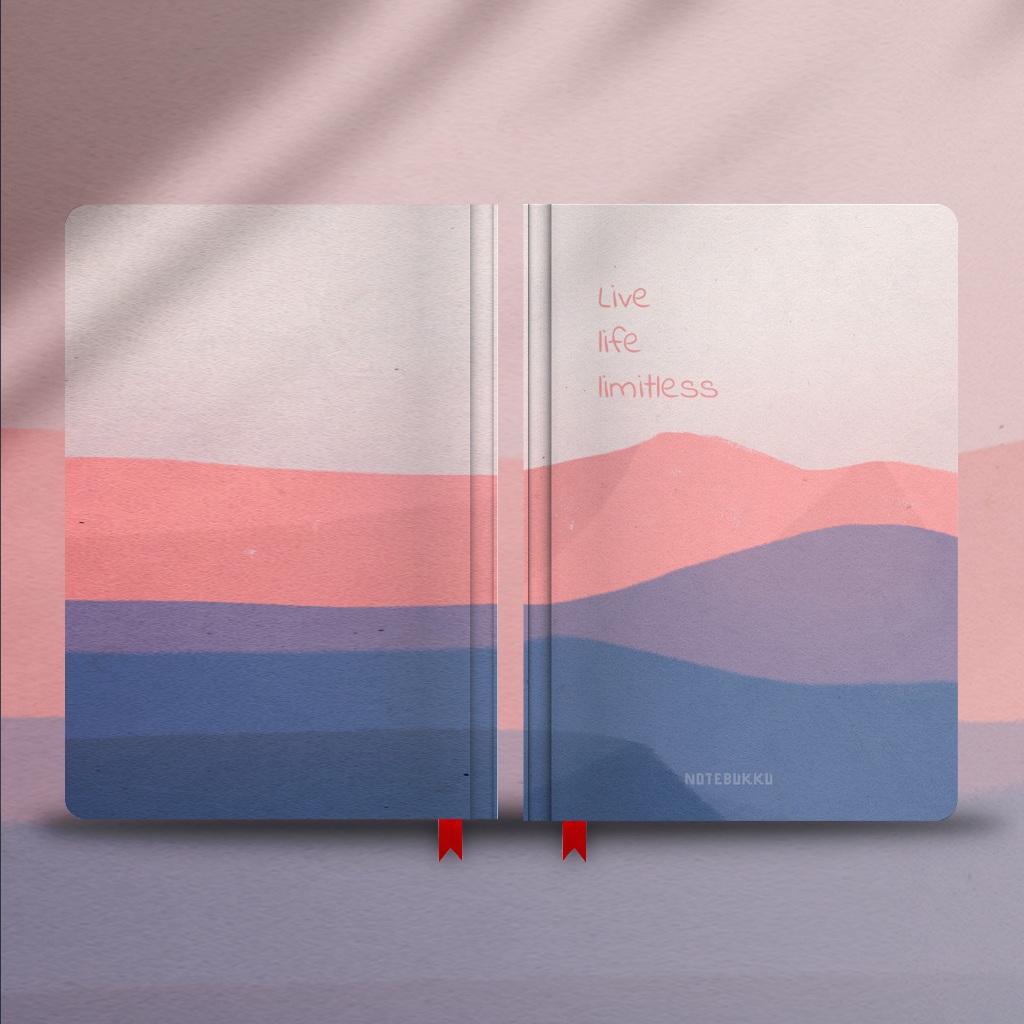 

NOTEBUKKU NOTEBOOK A5 / JOURNAL BOOK /AGENDA hardcover "LANDSCAPE