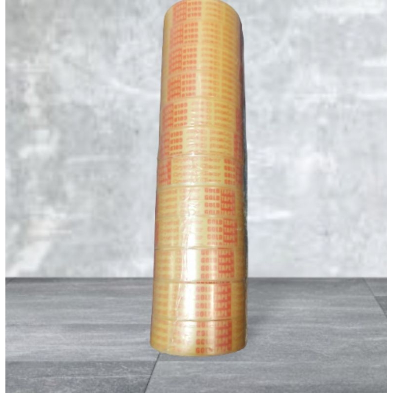 

ISOLASI 1/2" Goldtape , SELOTIP KADO KECIL PER SLOP ( 12 PCS )