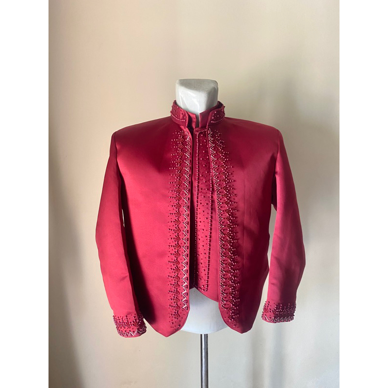 Beskap Jawa Maroon || Beskap Jawa Minimalis || Beskap Pengantin Jawa || Beskap Jawa