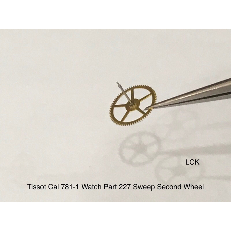 Tissot 781-1 Watch Part 227 Sweep Second Wheel / Tissot 781-1 Part 227 untuk Mesin Jam Tangan bagian