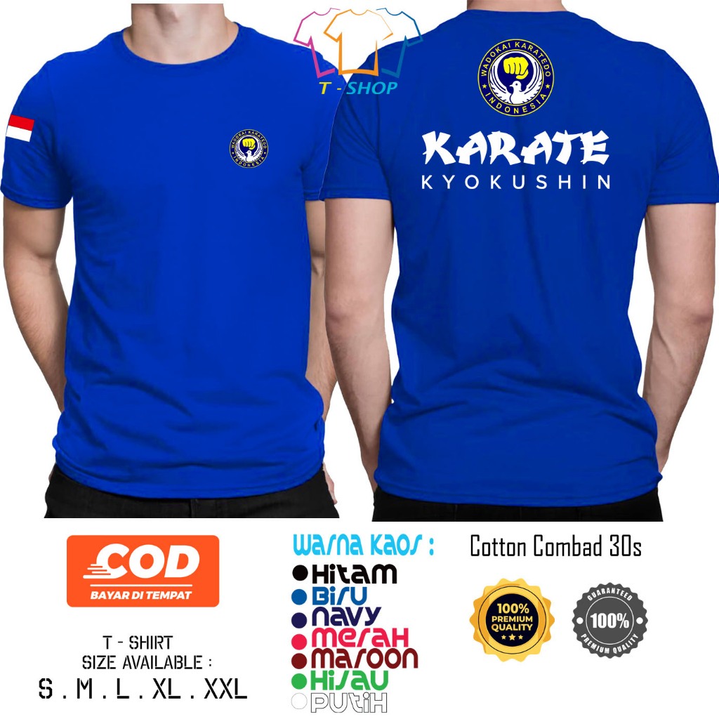 Kaos Baju Wadokai Karate-DO Kyokushin Indonesia Baju Distro