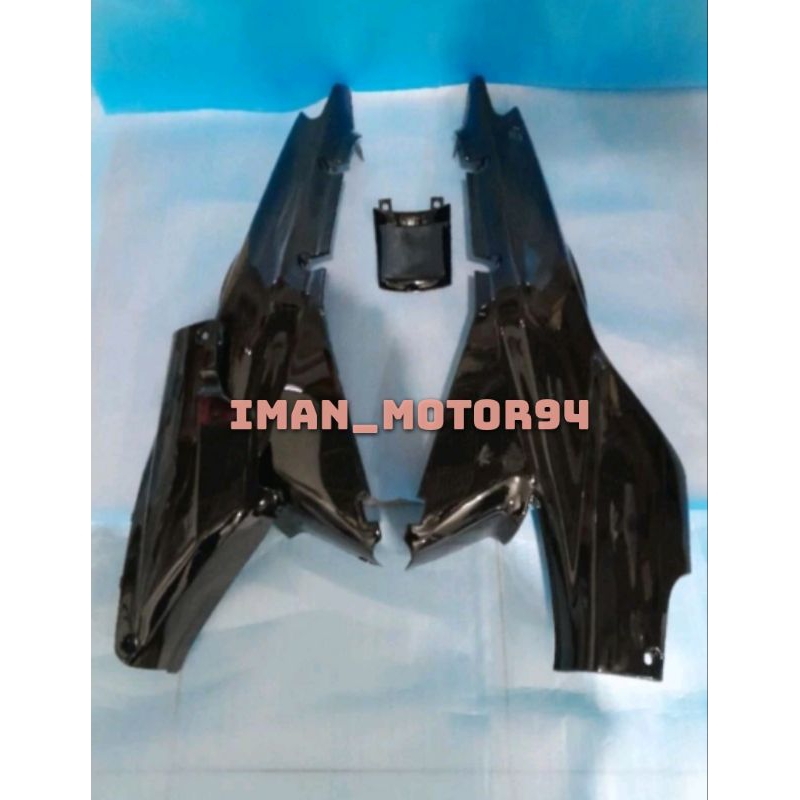 Cover bodi samping kiri kanan supra x lama-Supra fit lama hitam sepasang
