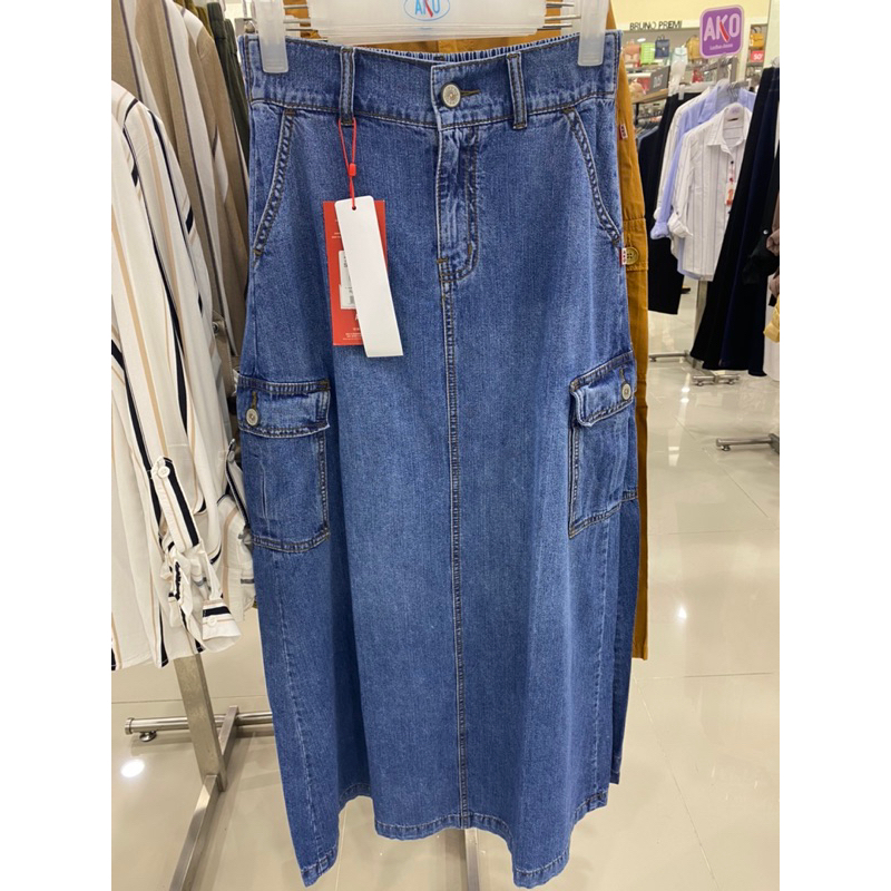 rok jeans cargo brand Ako