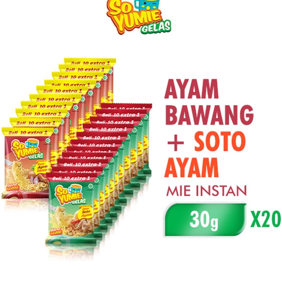 

HSTT5747 Terbaru So Yumie Gelas Soto Ayam x 1 pcs So Yumie Gelas Ayam Bawang x 1 pcs