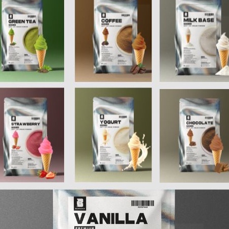 

RVVW73 Dijamin Ori BENMEER SOFT ICE CREAM MIX 1Kg VANILLA CHOCOLATE COFFEE YOGURT STRAWBERRY GREENTEA 1Kg Bubuk Es Krim Premium Vanilla Bubuk Eskrim