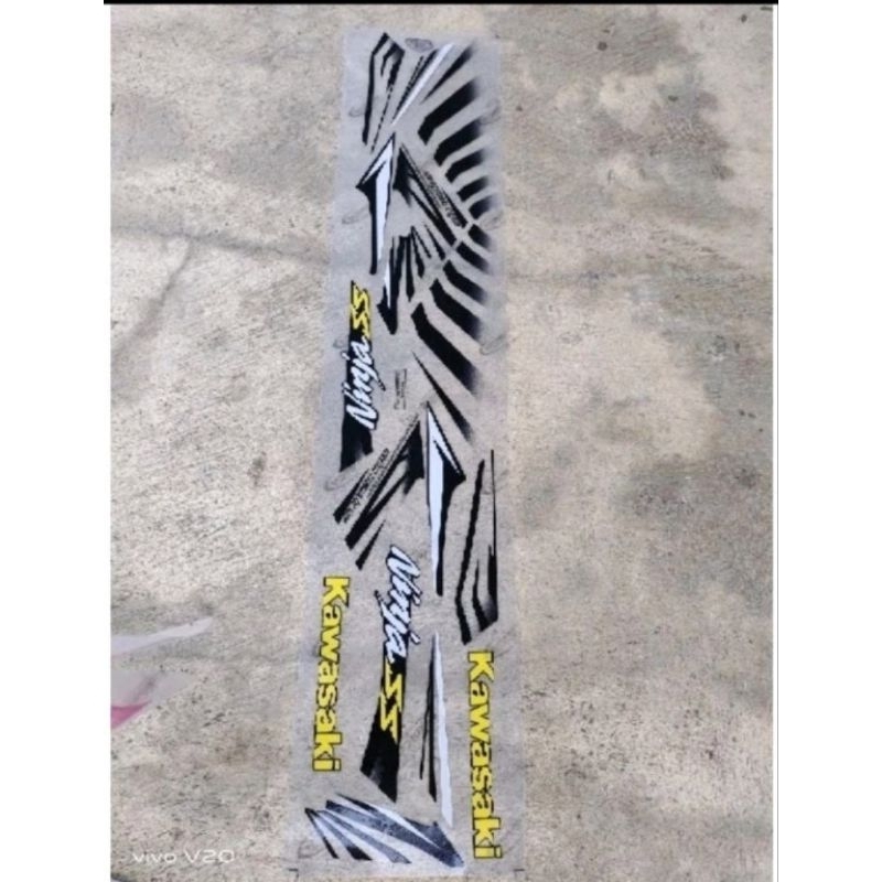 LIS STRIPING STIKER VARIASI NINJA SS ZEBRA PUTIH